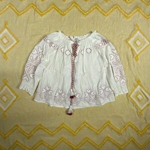 Anthropologie Harlan Farina Boho Peasant Top SIZE Small